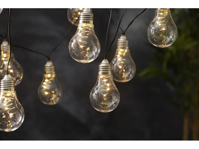 Star Trading Lichterkette SOLAR GLOW Transparent