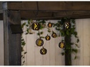 Star Trading Lichterkette Solar Flame Schwarz