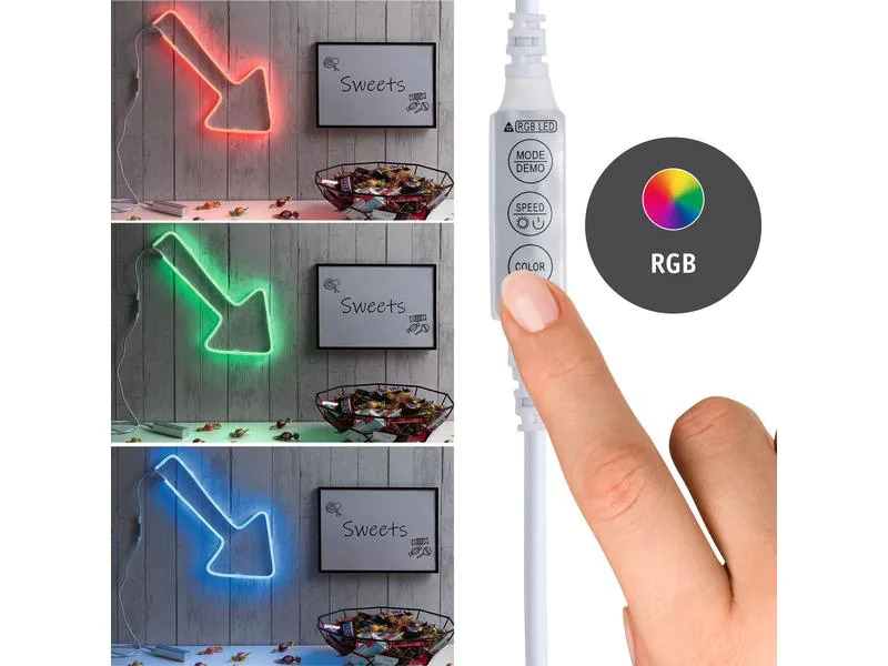 Paulmann LED-Stripe Neon Colorflex USB Strip, 1 m