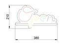 Vegas Lights LED Dekolicht Neon Sign Open 38 x 21 cm