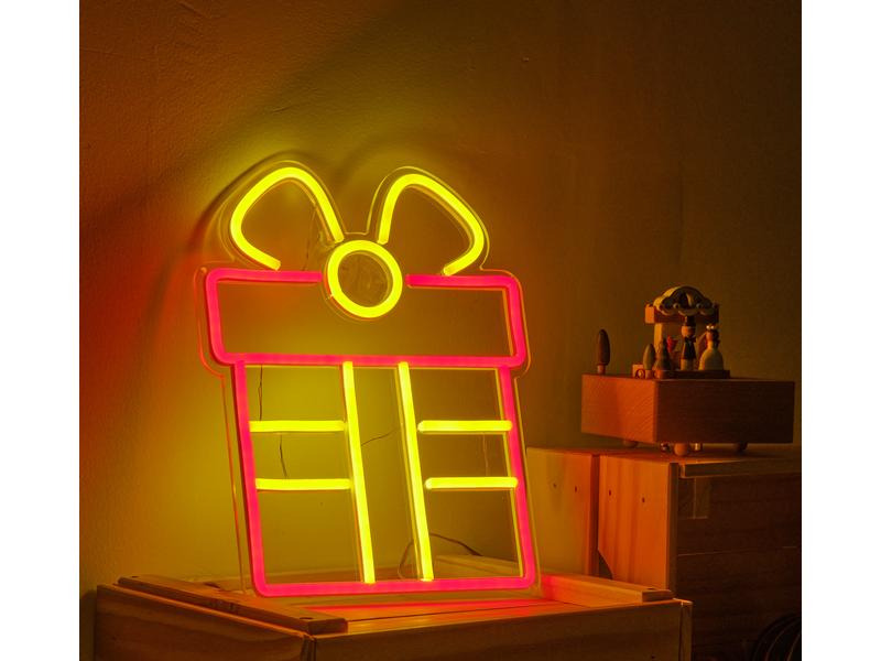 Vegas Lights LED Dekolicht Neon Sign Weihnachtsgeschenk 24 x 30 cm