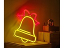 Vegas Lights LED Dekolicht Neon Sign Weihnachtsglocke 22 x 30 cm