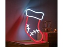 Vegas Lights LED Dekolicht Neon Sign Weihnachtsstrumpf 28 x 30 cm