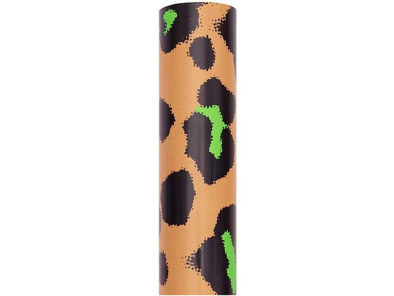 Rico Design Geschenkpapier Leo 70 x 3 m, Grün/Orange