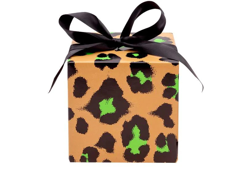 Rico Design Geschenkpapier Leo 70 x 3 m, Grün/Orange