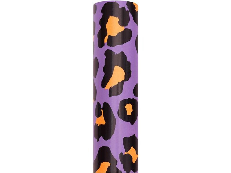 Rico Design Geschenkpapier Leo 70 x 3 m, Violett/Orange