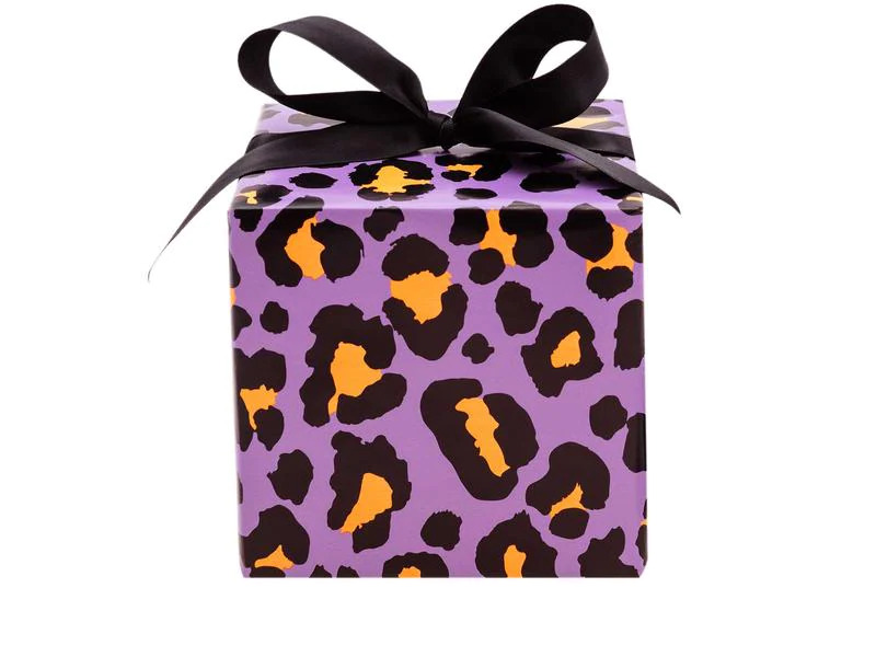 Rico Design Geschenkpapier Leo 70 x 3 m, Violett/Orange