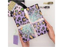 Rico Design Geschenkpapier Leo 70 x 3 m, Violett/Orange