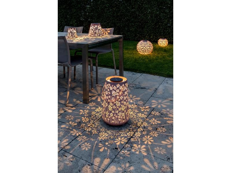 STT Laterne Solar Antic Lantern Daisy, Rosa