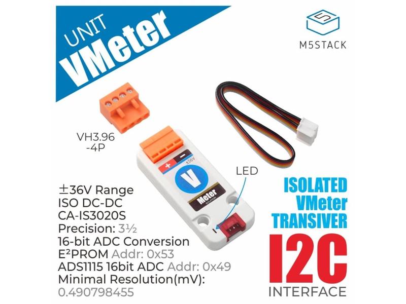 M5Stack Voltmeter Unit ADS1115