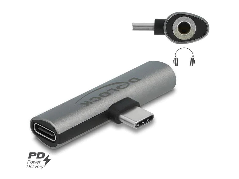 Delock Audio-Adapter USB-C-Stecker - 3.5 mm Klinke
