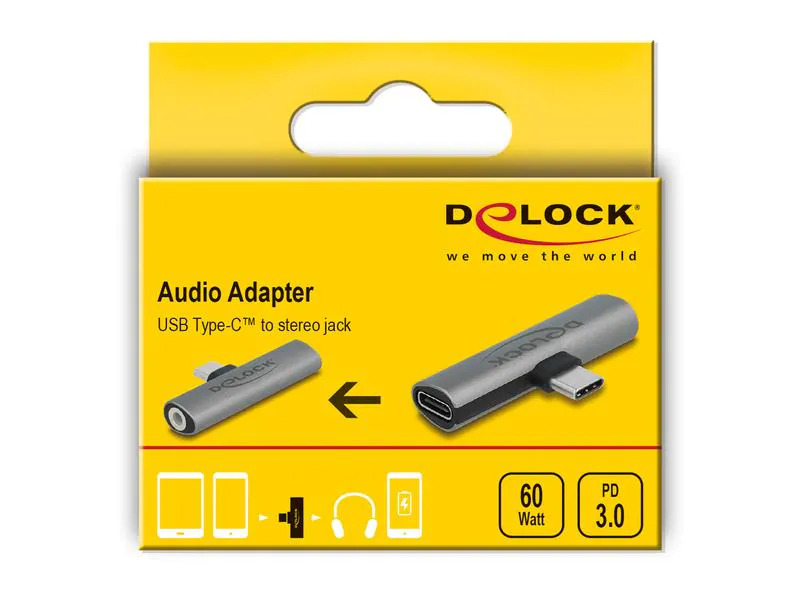 Delock Audio-Adapter USB-C-Stecker - 3.5 mm Klinke