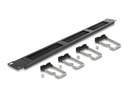 Delock Bürstenleiste 19 Rack, Silber