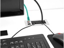 Delock Einbaurahmen mit Bürste und 2 x RJ45 Keystone Modul Cat.6