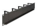 Delock Kabelführungspanel 10 Kunststoffbügel 2 HE 19 Rack, Schwarz