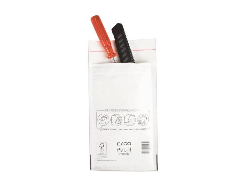 ELCO Luftpolstertasche 14.2 x 22.5 cm Weiss, Pack à 100 Stück