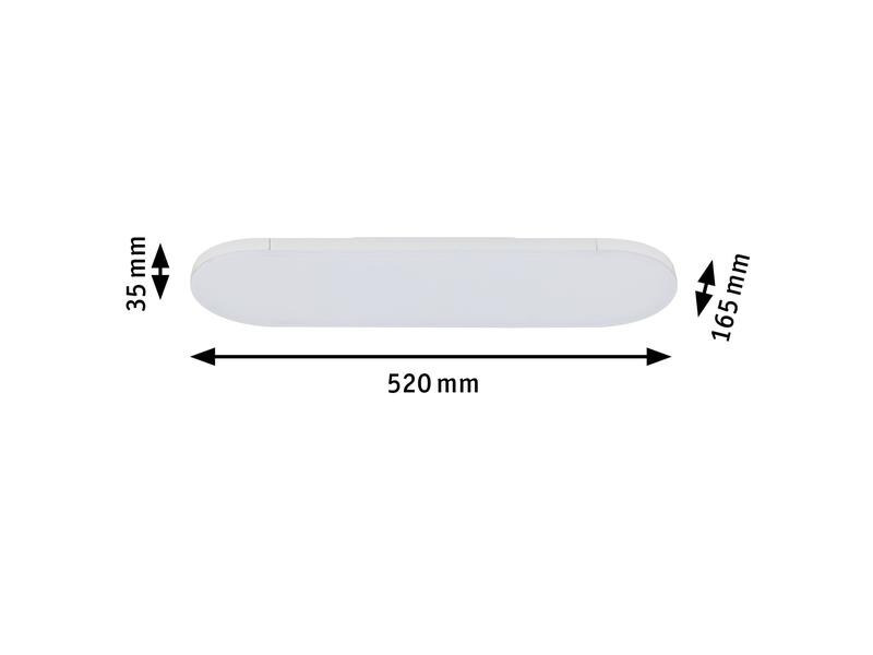 Paulmann LED Panelleuchte URail Campo, 13.5 W, 3000 K, Weiss