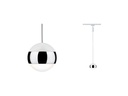 Paulmann LED Pendelleuchte URail Capsule II, 6 W, 2700 K, Weiss/Chrom
