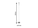 Paulmann LED Pendelleuchte URail Capsule II, 6 W, 2700 K, Weiss/Chrom