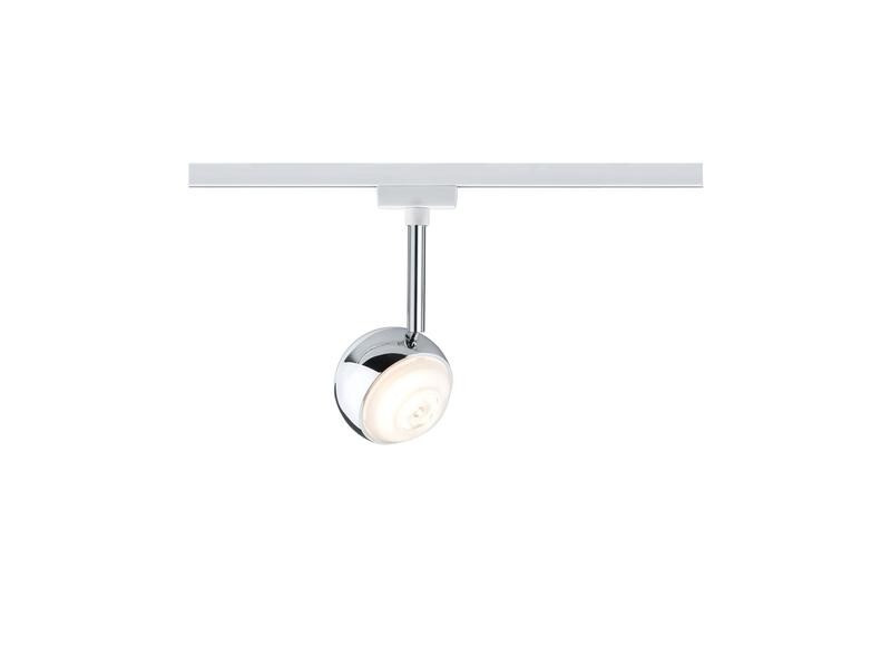 Paulmann LED Schienenspot URail Capsule II, 6 W, 2700 K, Chrom/ Weiss