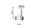 Paulmann LED Schienenspot URail Capsule II, 6 W, 2700 K, Chrom/ Weiss