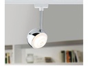 Paulmann LED Schienenspot URail Capsule II, 6 W, 2700 K, Chrom/ Weiss