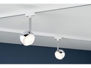 Paulmann LED Schienenspot URail Capsule II, 6 W, 2700 K, Chrom/ Weiss