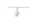 Paulmann LED Schienenspot URail Cube, 8 W, 2700 K, Weiss/ Chrom