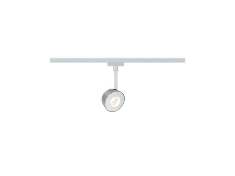Paulmann LED Schienenspot URail Pellet, 4 W, 2700 K, Weiss/ Chrom