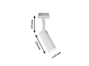 Paulmann LED Schienenspot URail Tubo, 5 W, 3000 K, Weiss