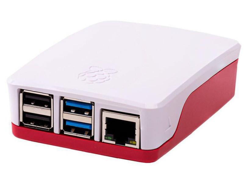 Raspberry Pi Gehäuse Raspberry Pi 4 Model B  Rot/Weiss
