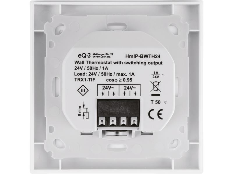 Homematic IP Funk-Wandthermostat mit Schaltausgang 24 V
