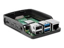 Raspberry Pi Gehäuse Raspberry Pi 4 Model B Grau/Schwarz