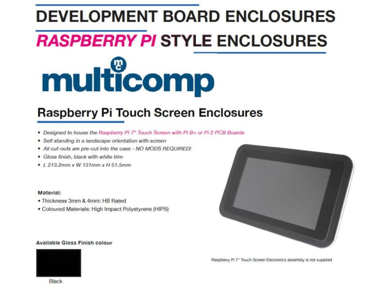 Raspberry Pi Gehäuse für 7 TFT Touchscreen