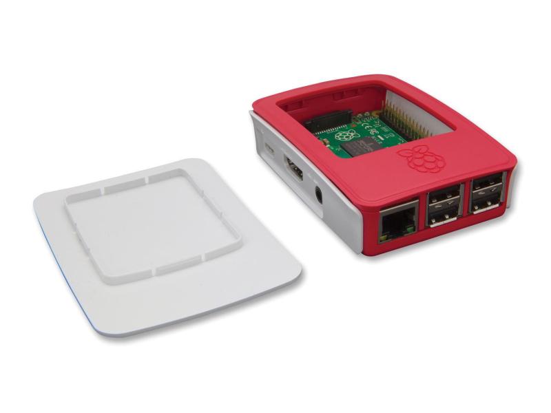 Raspberry Pi Gehäuse für Raspberry Pi 3 Model B/B+ Himbeer/Weiss