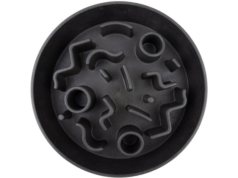 District 70 Bambusnapf Bamboo Dog Slow Feeder Ø 28 cm, Dunkel-Grau