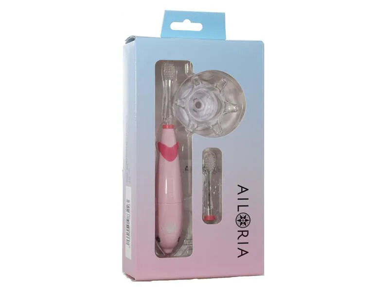 Ailoria Schallzahnbürste Bubble Brush für Kinder, Pink