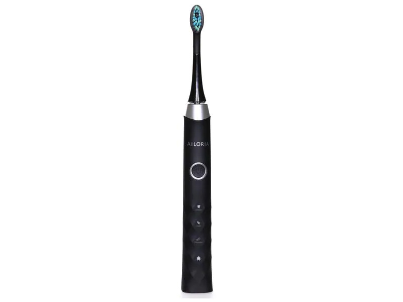 Ailoria Schallzahnbürste Shine Bright Schwarz, inkl. USB-Ladegerät