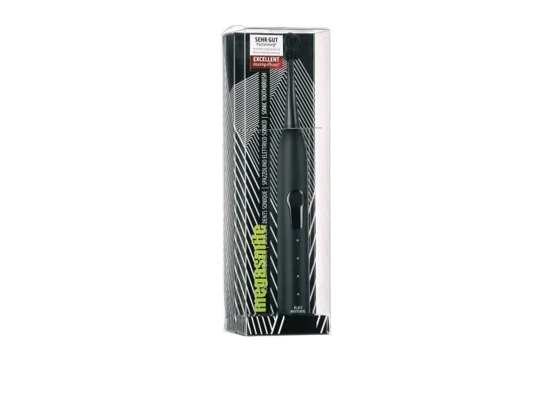 Megasmile Schallzahnbürste Sonic Black Whitening Schwarz