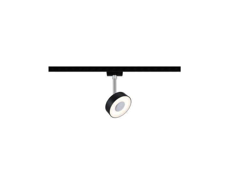 Paulmann LED Schienenspot URail Circle, 5.3 W, 2700 K, Schwarz
