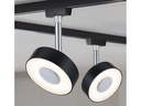 Paulmann LED Schienenspot URail Circle, 5.3 W, 2700 K, Schwarz