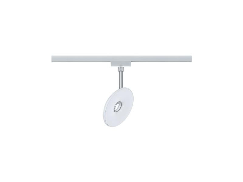 Paulmann LED Schienenspot URail Sphere, 7.4 W, 2700 K, Weiss/ Chrom