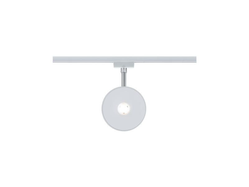 Paulmann LED Schienenspot URail Sphere, 7.4 W, 2700 K, Weiss/ Chrom