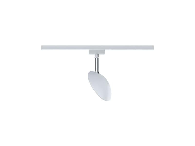 Paulmann LED Schienenspot URail Sphere, 7.4 W, 2700 K, Weiss/ Chrom