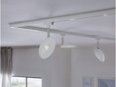 Paulmann LED Schienenspot URail Sphere, 7.4 W, 2700 K, Weiss/ Chrom