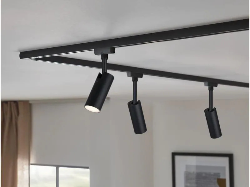 Paulmann LED Schienenspot URail Tubo, 5 W, 3000 K, Schwarz