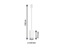 Paulmann Pendelleuchte URail Corus, 1 x E27, 50 W, Weiss