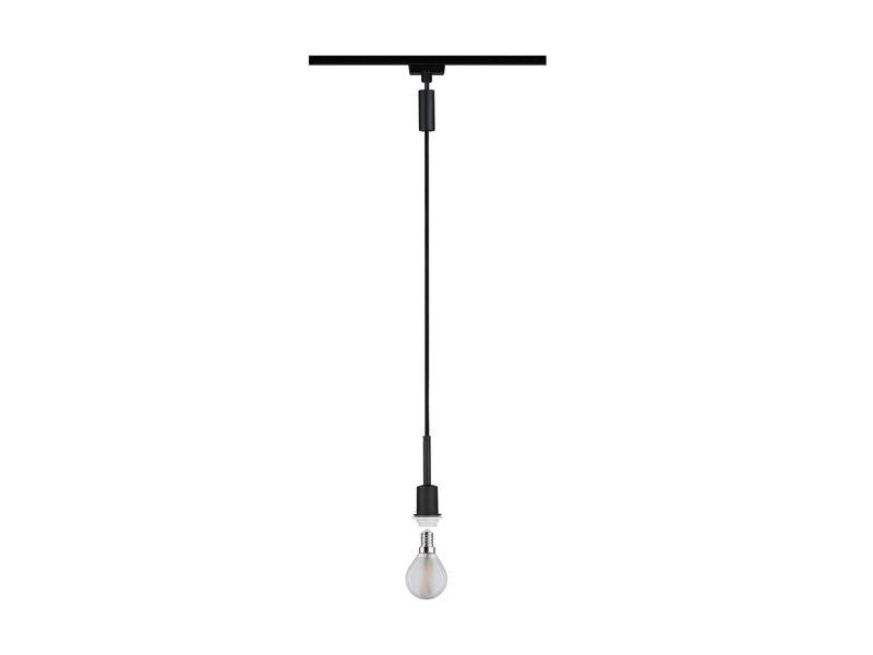 Paulmann Pendelleuchte URail DecoSystems Pend, 1 x E14, 20 W, Schwarz
