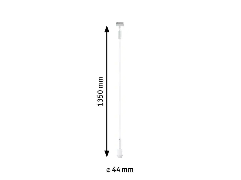 Paulmann Pendelleuchte URail DecoSystems Pend, 1 x E14, 20 W, Weiss