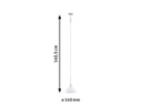 Paulmann Pendelleuchte URail Sarrasani, 1 x E14, 20 W, Weiss/ Opal